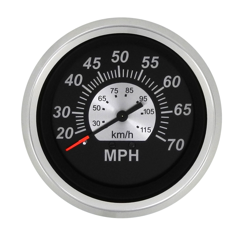 Sierra Black Sterling Series Speedometer Kit, 0-70 MPH  • 67285P