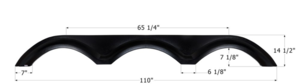 Icon Black Triple Axle Fender Skirt for KZ Sportsmen Model  • 12886