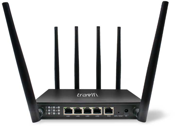 TravlFi Journey XTR Mobile 4G LTE Router & Wi-fi Extender w/ Vsim Technology  • 700-011