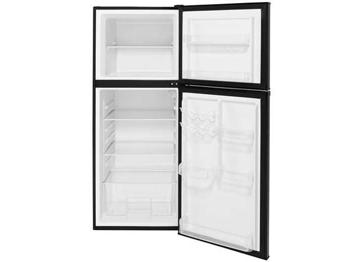 GE Appliances 9.8 Cubic Ft Top-Freezer Refrigerator - 12 Volt DC - Right Swing - Black  • GPV10FGNBB