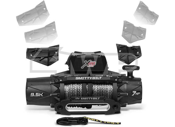 Smittybilt XRC GEN3 9.5K Comp Series Winch with Synthetic Cable  • 98695