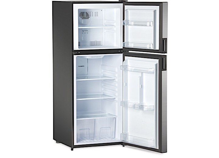 Dometic 10 Cubic Foot 12 Volt DC Dual Compartment Refrigerator with Freezer, Left Hand Hinges, Stainless  • 9600026947