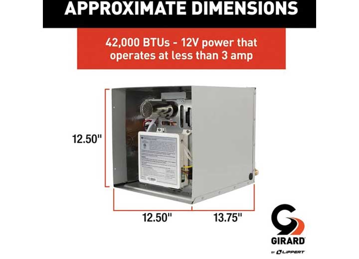 Girard Tankless RV Water Heater, 42,000 BTU  • 2022107534