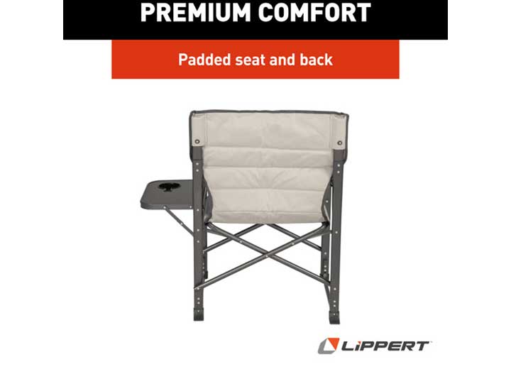 Lippert Scout Plus Director Chair with Side Table - Sand  • 2021123282