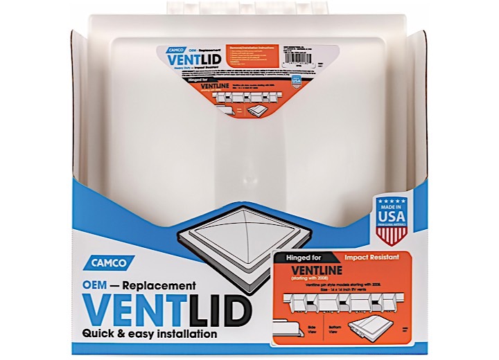 Camco Vent Lid, Ventline 08 Up, White  • 40182