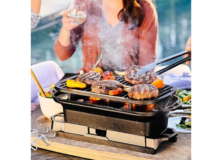 Lodge Sportsman’s Pro Cast Iron Grill  • LSPROG