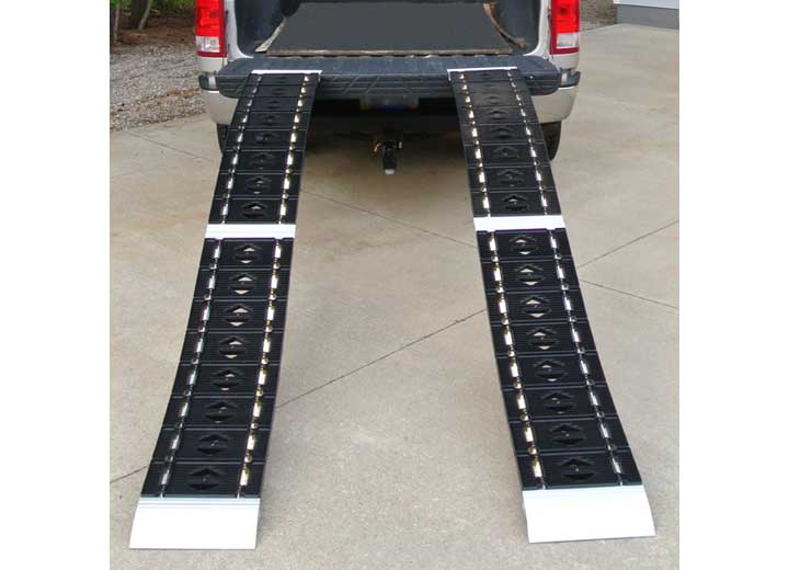 CargoSmart LED Hybrid S-Curve Centerfold Loading Ramp, 750 LB Capacity, 12