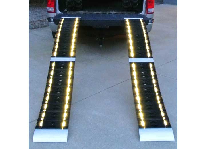 CargoSmart LED Hybrid S-Curve Centerfold Loading Ramp, 750 LB Capacity, 12