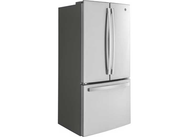 GE Appliances Energy Star 18.6 Cu. Ft. Counter-Depth French-Door Refrigerator  • GWE19JYLFS