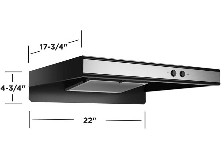 GE Appliances RV Under the Cabinet Range Hood  • JNXR22SPSS