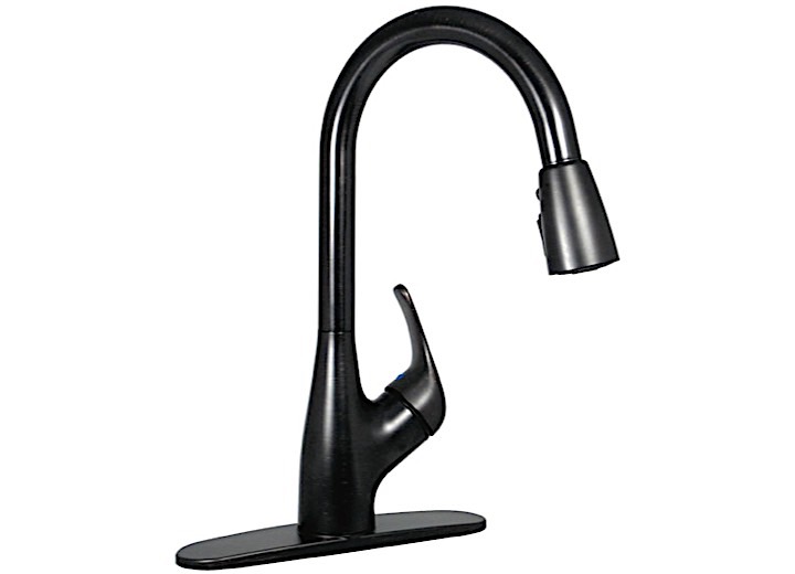 Valterra Rubbed Bronze RV Kitchen Faucet with Lever Handle  • PF231561