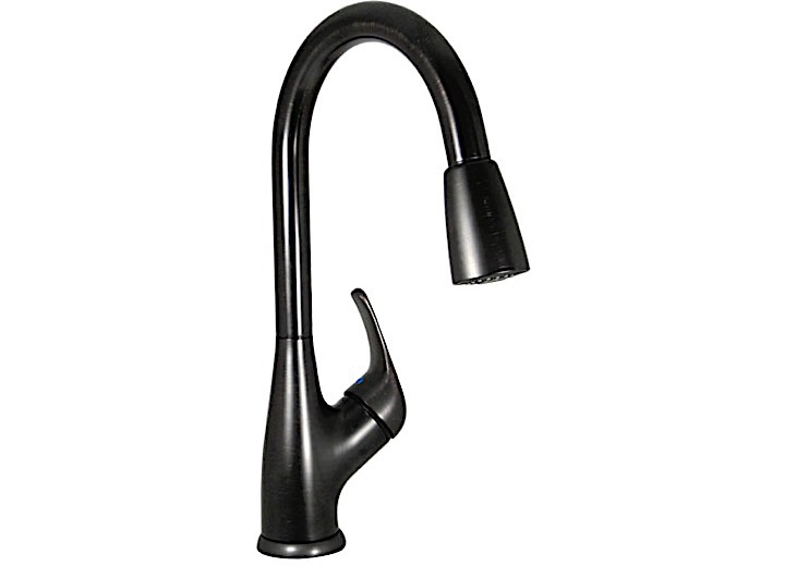 Valterra Rubbed Bronze RV Kitchen Faucet with Lever Handle  • PF231561