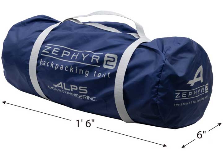 ALPS Mountaineering Zephyr 2-Person Tent, Gray/Navy  • 5222650