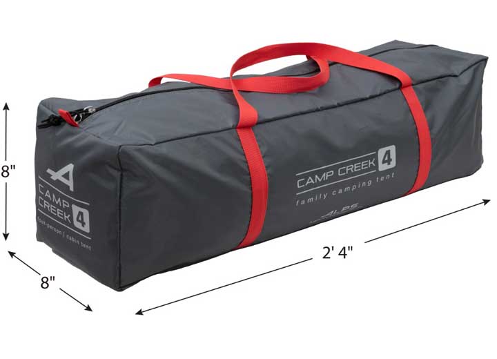 ALPS Camp Creek 4-Person Tent, Gray/Red  • 5425042