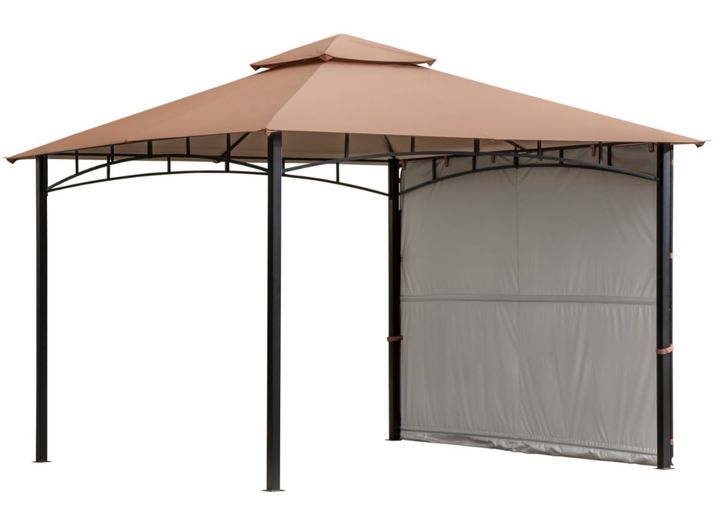 ShelterLogic Redwood Gazebo – 11 ft. x 11 ft., Bronze  • 24011