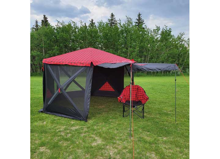 Kuma Outdoor Gear Bear Den Deluxe Gazebo – Red/Black  • 875-KM-BDDG-RB