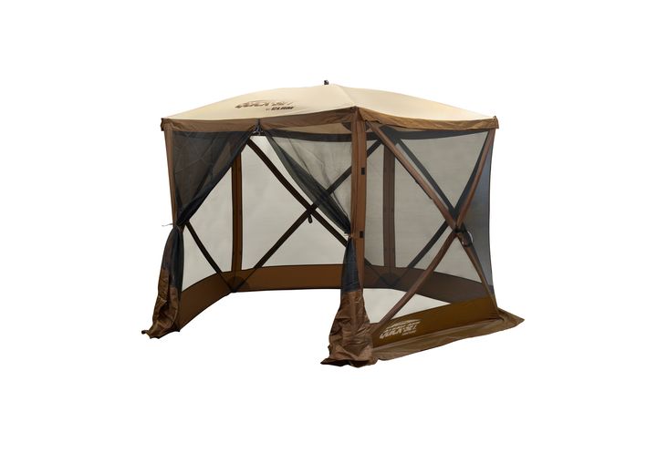 Quick-Set Venture 5-Sided Pop-Up Screen Shelter - Brown/Tan  • 12875