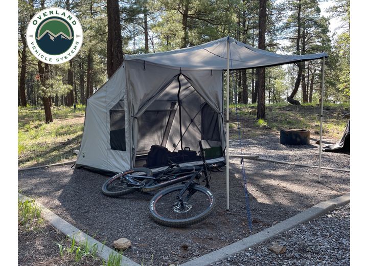 Overland Vehicle Systems Portable Safari Tent - Quick Deploying Gray Ground Tent  • 18252520