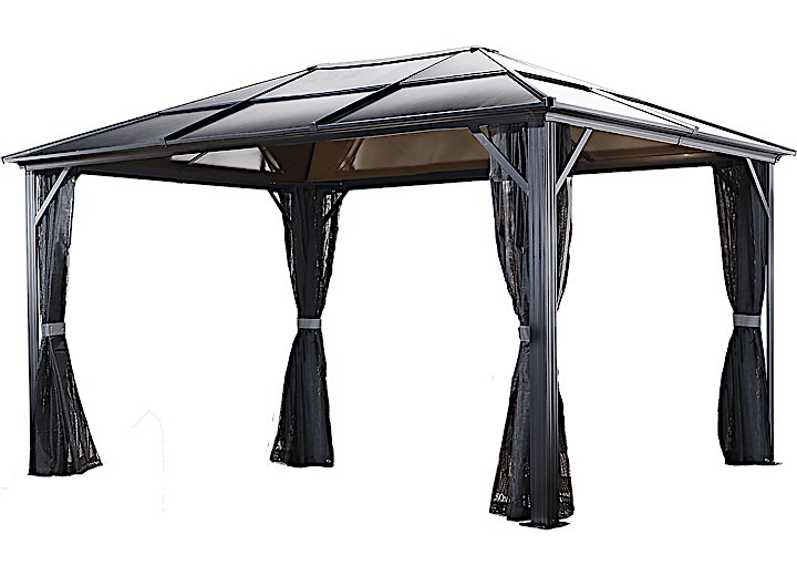 Sojag Meridien Hardtop Gazebo, 14' L x 10' W x 9' H  • 500-8162943