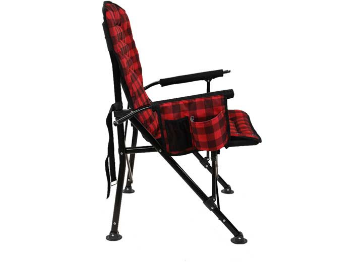 Kuma Outdoor Gear Switchback Heated Camping Chair – Red/Black Plaid  • 887-KM-SBHC-RB