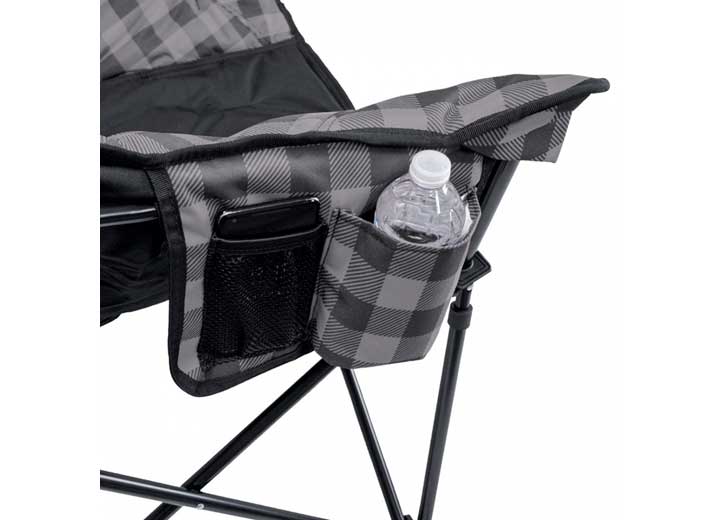 Kuma Outdoor Gear Lazy Bear Camping Chair – Grey/Black Plaid  • 433-KM-LBCH-GPB