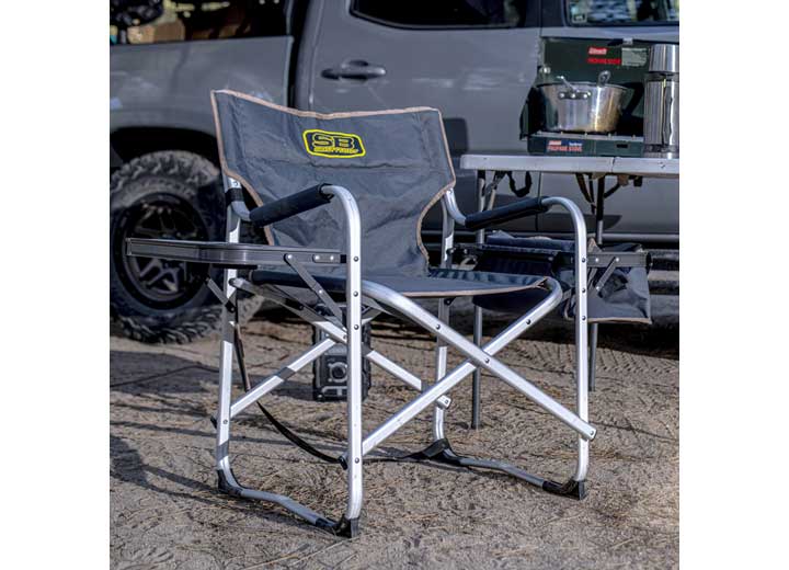 Smittybilt Camping Chair with Cooler and Table, Gray  • 2841