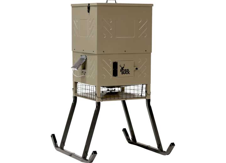 Boss Buck 600 LB Fill Sled Deer Feeder with Diverter Plate and Solar Panel  • BB-SF600SLED