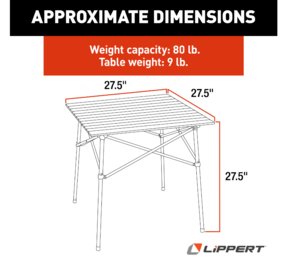 Lippert HD Hybrid Camp Table  • 2021000209