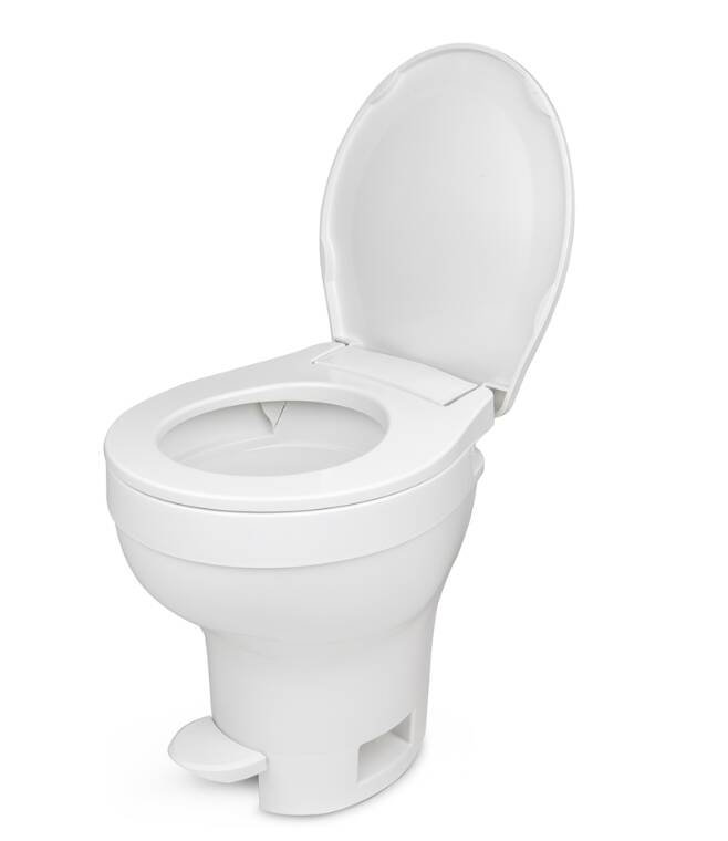 Thetford Aqua-Magic VI Permanent SloClose Toilet, High Profile, White • 31835