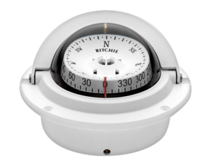 Ritchie Voyager White Flush Mount Compass  • F-83W