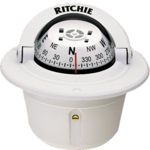 Ritchie Explorer White Flush Mount Compass  • F-50W