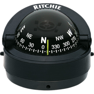 Ritchie Explorer Black Binnacle/Surface Mount Compass  • S-53