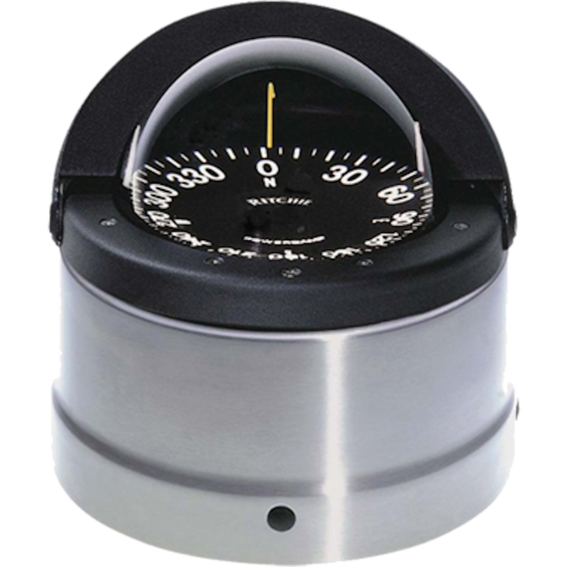 Ritchie Navigator Black/Polished Stainless Steel Binnacle Mount Compass  • DNP-200