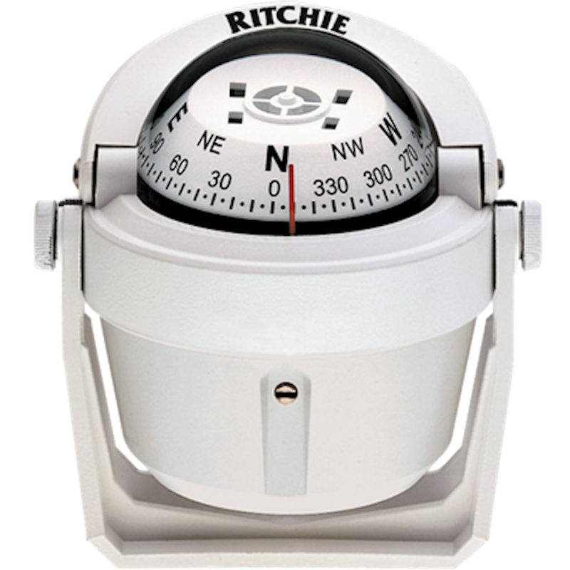 Ritchie Explorer White Bracket Mount Compass  • B-51W