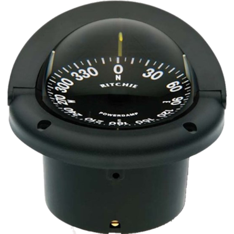 Ritchie Helmsman Black Flush Mount Compass  • HF-742