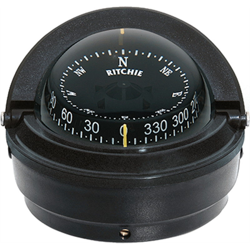 Ritchie Voyager Black Binnacle/Surface Mount Compass  • S-87