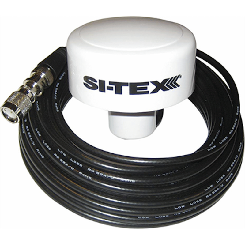 SI-TEX White GPS Antenna with 16.4' RG58 Cable for MDA-1  • MDA-1 ANT