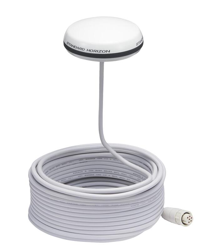 Standard Horizon White GPS Antenna with 49' Cable  • SCU-31