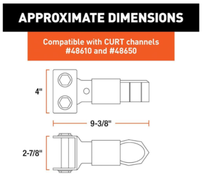 Curt Adjustable Coupler for 2