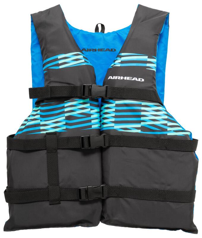 Airhead Element Open Sided Life Vest, Oversize, Black/Aqua  • 30092-16-A-BKTL