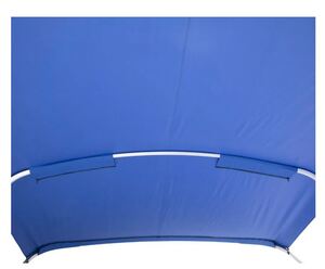 SureShade Power Bimini Top - Clear Anodized Frame, Pacific Blue Fabric  • 2020000302