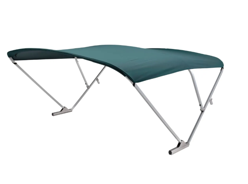 SureShade Power Bimini Top - Clear Anodized Frame, Green Fabric  • 2020000303