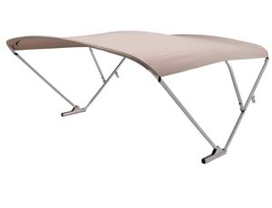 SureShade Power Bimini Top - Clear Anodized Frame, Beige Fabric  • 2020000298