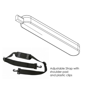 Taco ShadeFin with White Fabric, Bag and Fixed Rod Holder Mount Kit - White  • T10-3000-3