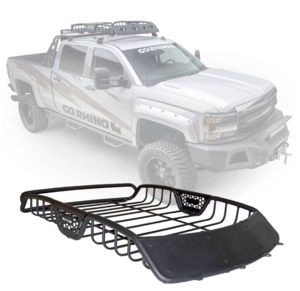 Go Rhino SR10 Tubular Steel Roof Rack with Black Fairings - 48