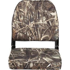 Attwood Camo Low Back Folding Boat Seat 16