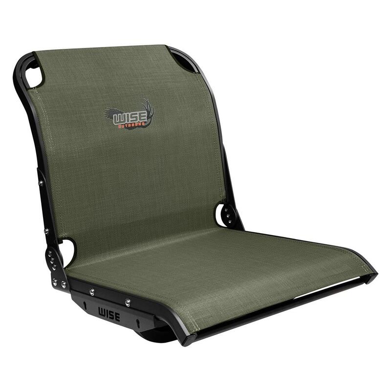 Wise  AeroX Cool-Ride Mesh Mid Back Fishing Seat, Green  • 3374-713