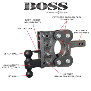 Gen-Y Hitch The Boss Torsion-Flex 10K Drop Hitch, 10