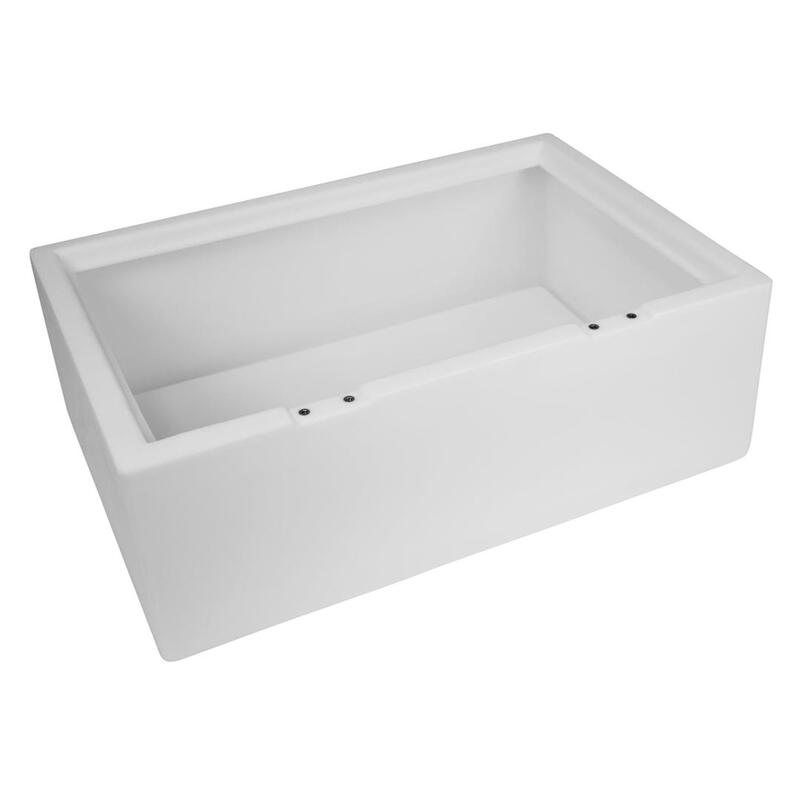 Wise Deluxe Series Pontoon Flip-Flop Bench Seat Base, White  • 8WD125FF-1B-204