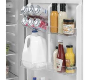 GE Appliances 9.8 cu ft 12 Volt DC Power Top-Freezer Refrigerator, Right Swing, Stainless Steel • GPV10FSNSB